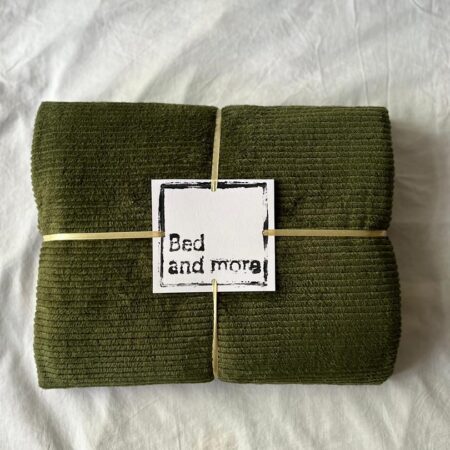 پتو تک نفره چهار فصل رنگ سبز زیتونی